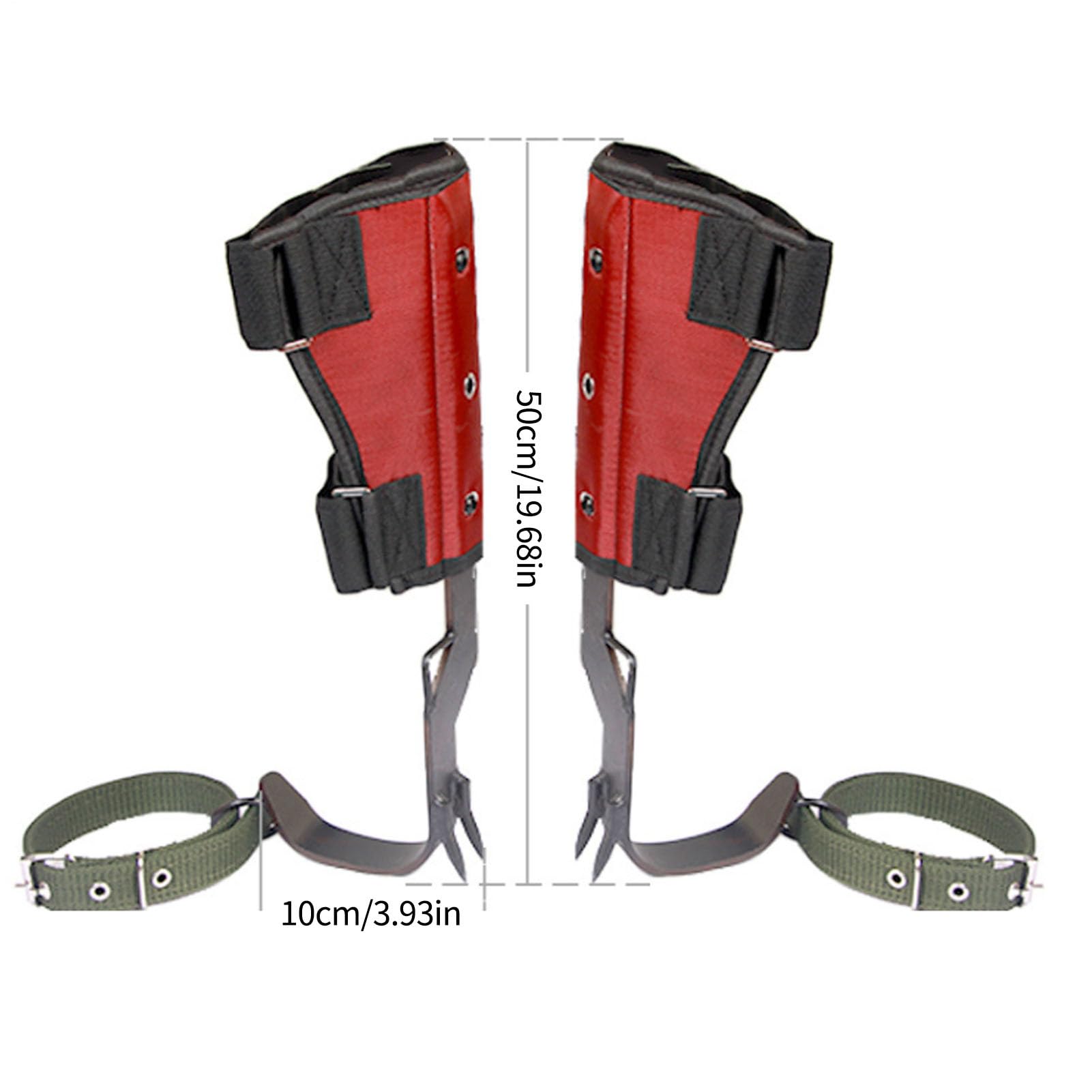 Kletterspitzen,Baumkletterspikes Stange für Baumarbeiten, Jagen, Obstpflücken - Verstellbare Kletterbaumspitzen mit Schuhen, Stiefeln, Stahlpedal