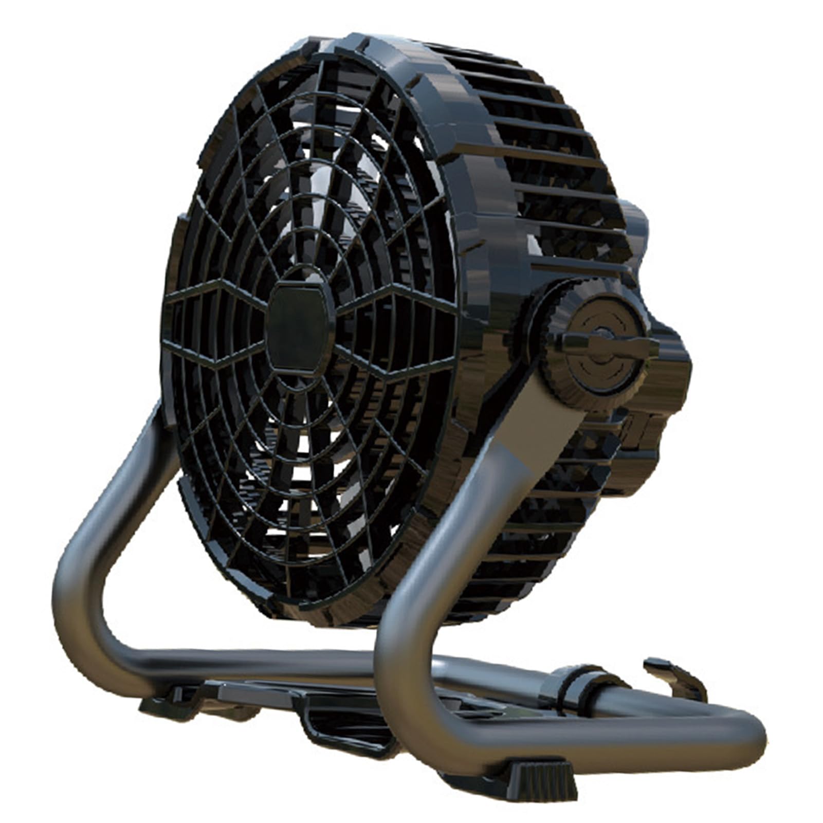 Viento fuerte silencioso, ventilador recargable, motor sin escobillas, carga USB, ventilador portátil con banco de energía integrado para tienda de campaña al aire