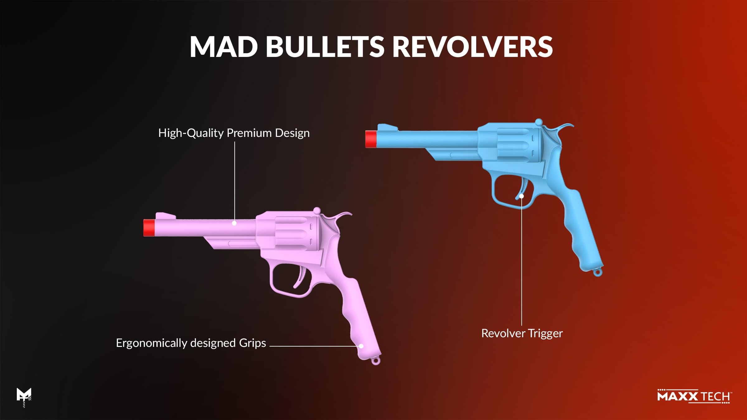 Mad Bullets Kit for Switch 2&1 - Includes Downloadable Switch Code in Box Game - Compatible with Nintendo Switch 2 & 1! Fits All Joy-Cons!