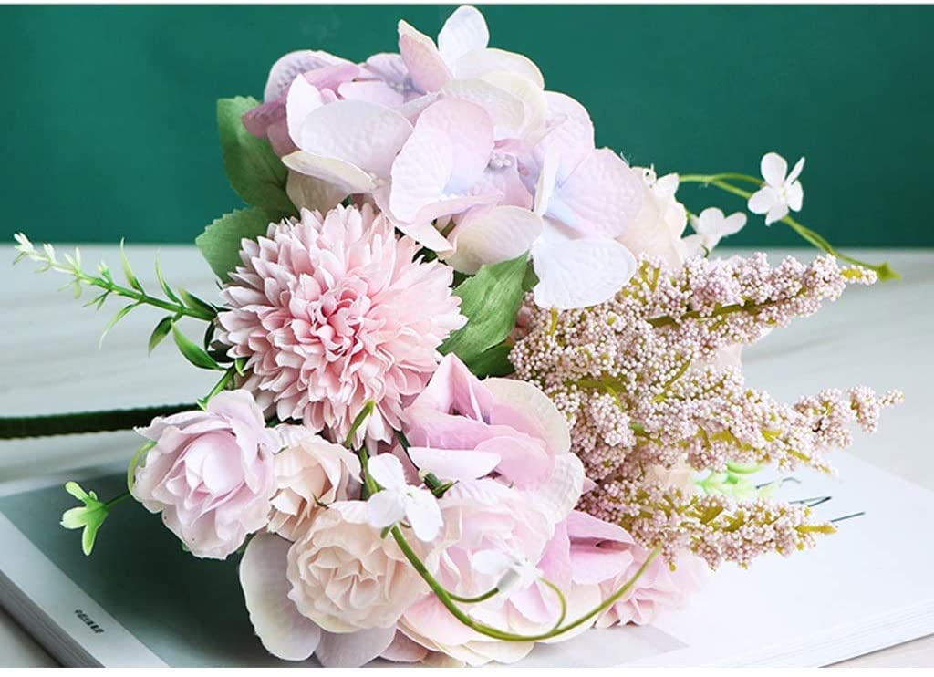 Fiori Finti Fiori Di Seta Artificiale Con Vaso Di Fiori Finti Bouquet Fai Da Te Disposizione Centrotavola for La Decorazione Della Casa Di Nozze Fiori Artificiali per Cimitero