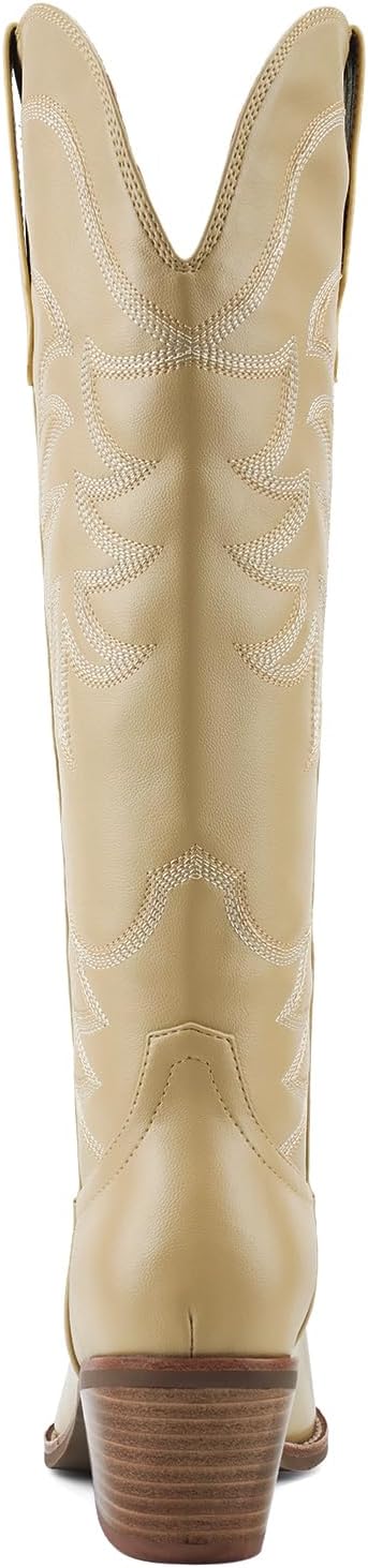 Knee High Cowboy Boots for Women Tall Cowgirl Western Boots