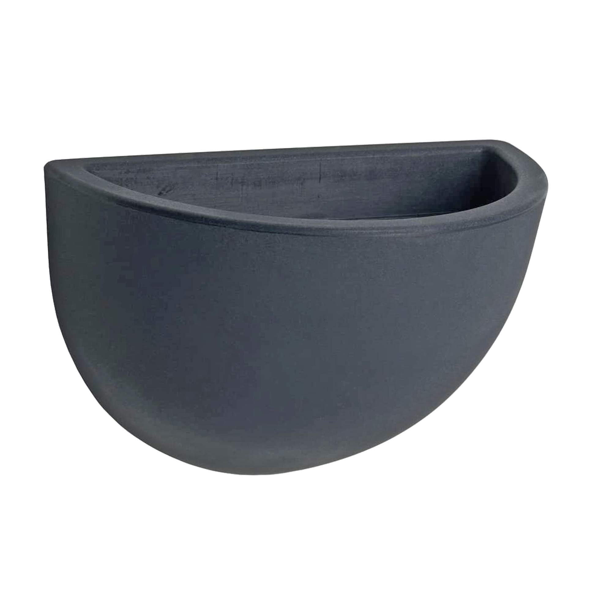 Fioriera Rotonda Grande In Plastica – Antracite – Con Piedi – Capacità 19.2L – Melltom