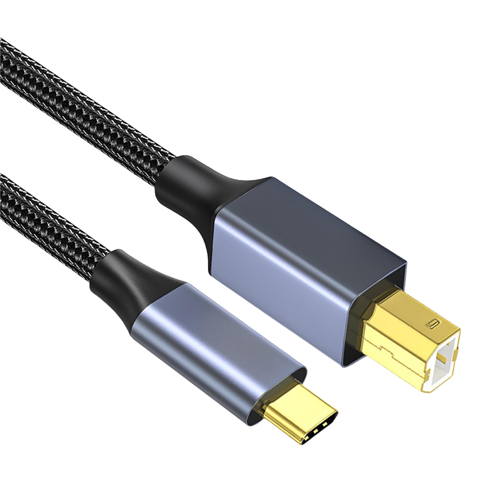 Elnwnnkc USB C Printer Cable Type C to USB B Type B Male Cable Scanner Cord for Printing Laptop Computer Musical Keyboards Printer