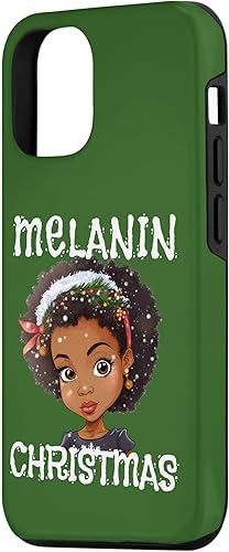 Miniatura 5 de iPhone 12 mini Melanin Christmas Black Girl Magic Women Mrs Claus Afro Love Case