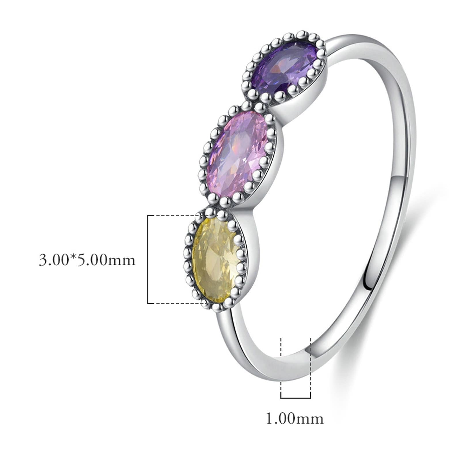 Anillo de compromiso de oro amarillo de moissanita, 9/14 quilates, tamaño Au375/Au585, moissanita redonda blanca, apilable para tía