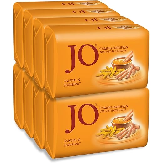JO Sandalwood Turmeric Glowing Skin Soap - Pack of 8 150g