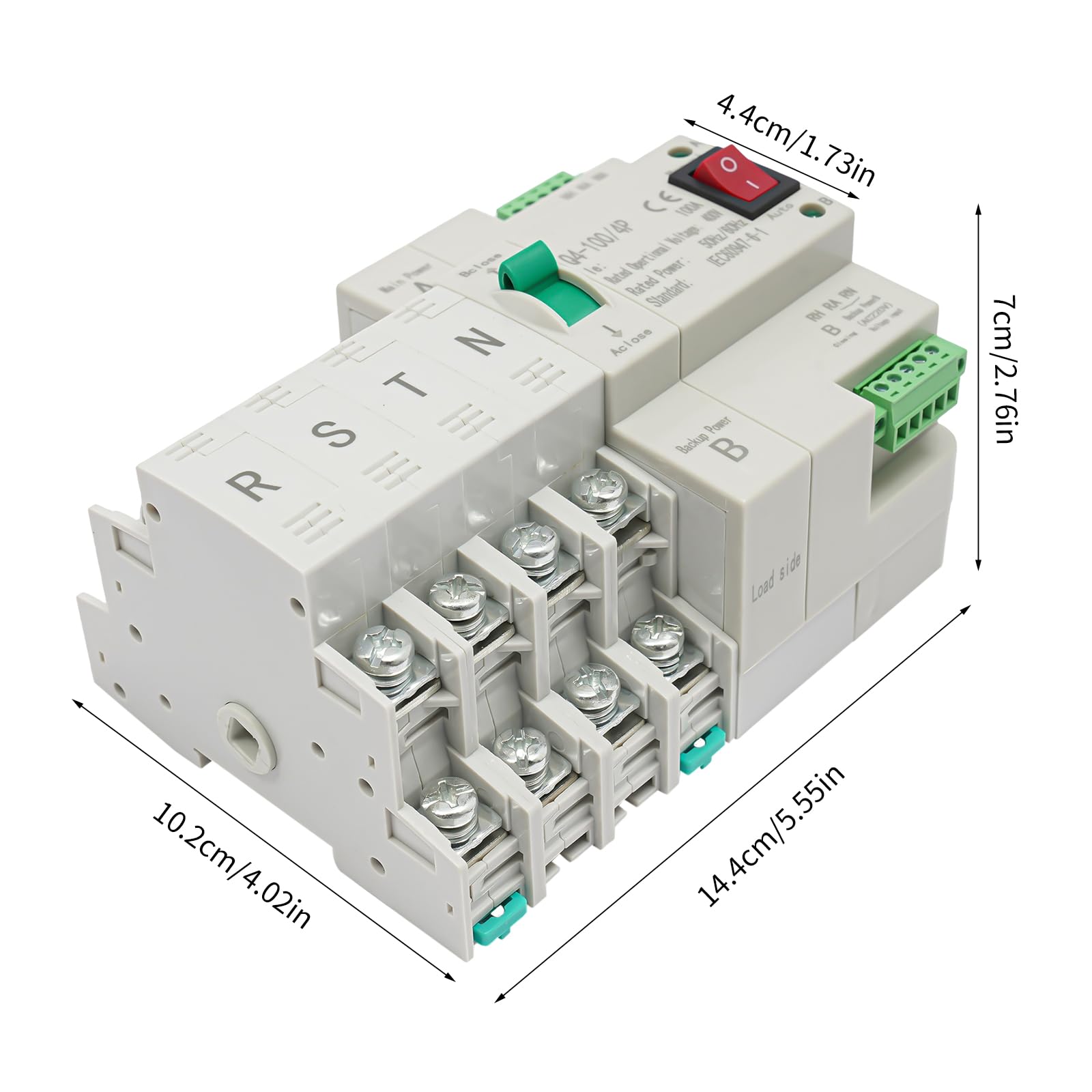 ATS Interruttore Di Trasferimento Automatico Fotovoltaico A Doppia Alimentazione 100a 4p 94953968