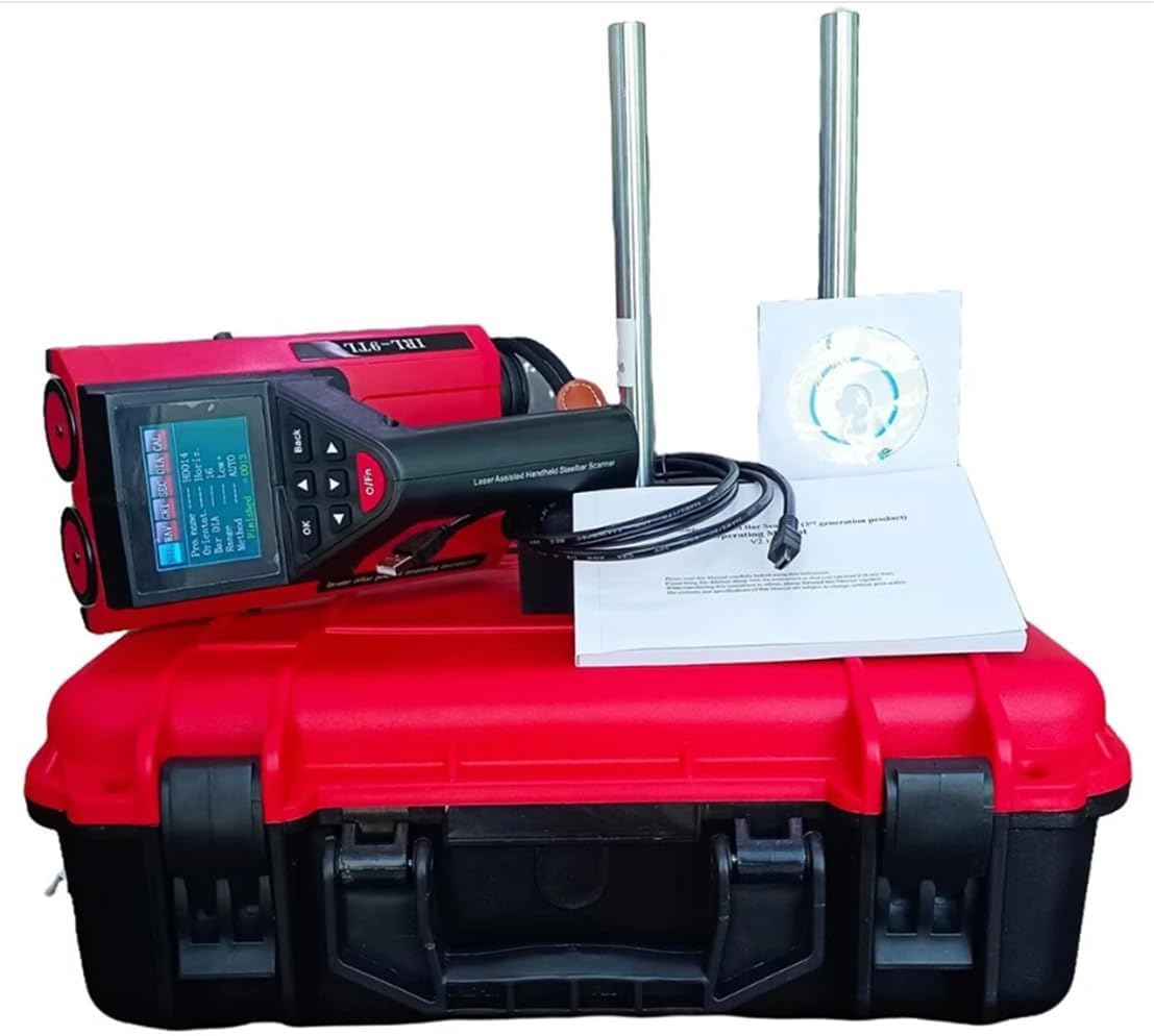 Rebar Locator Concrete Rebar Scanner Integrated Rebar Scanner Integrated Rebar Detector With Range 6mm-90 Mm 7mm-200mm For Steel Bar Thickness Waveform Network Profile Usb Interface