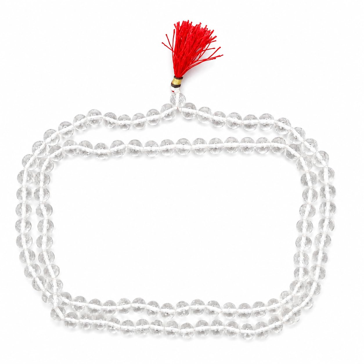 Mala Original Sphatik Diamond Cut Mala 108 Beads Quartz White 7 mm | Spadigam Malai, 108 Beads, 8mm Bead Size, Quartz Material, 1 Piece, diamond cut-image-26