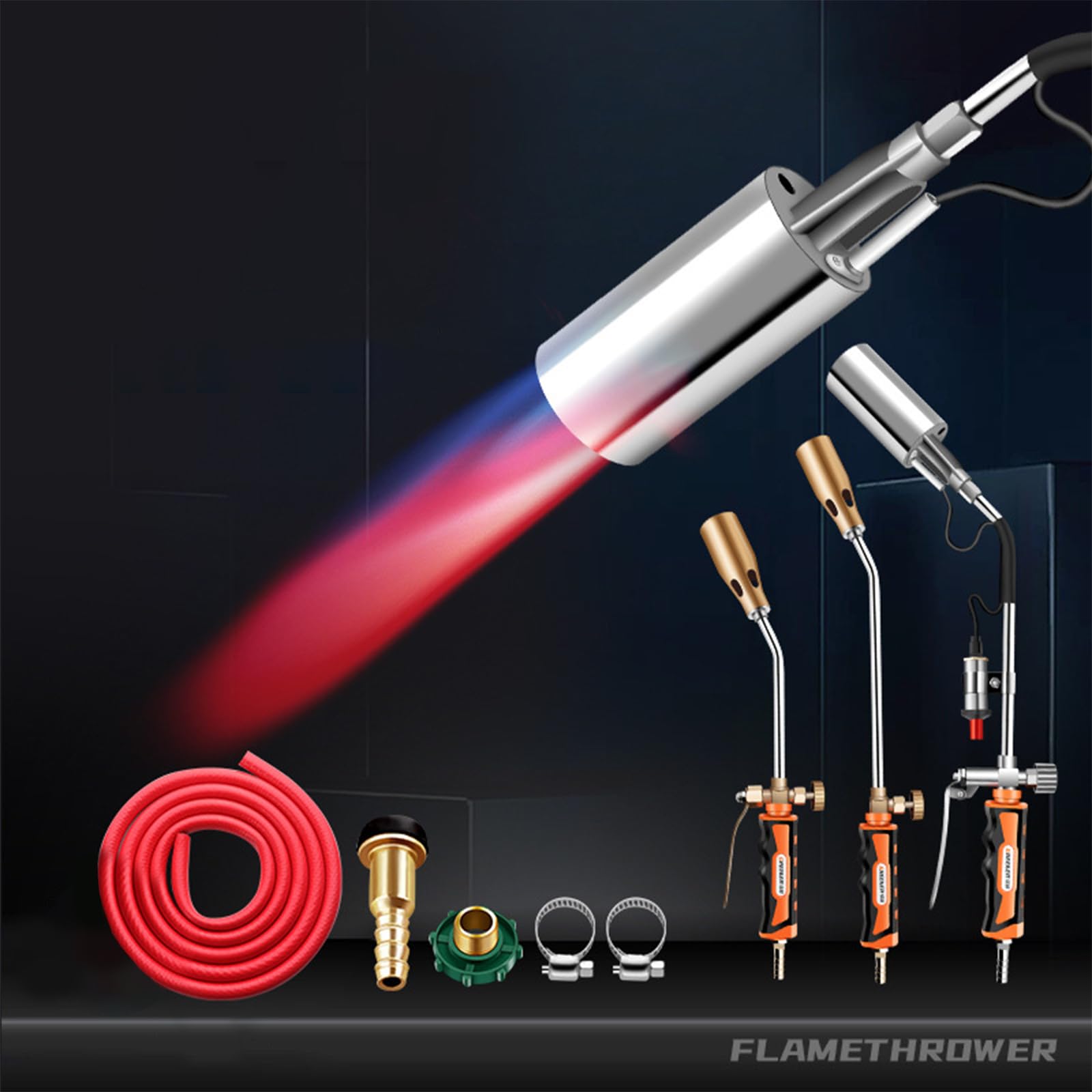 Quemadores de gas propano, soplete de encendido y soldadura, soplete de soldadura industrial, llama de calefacción de voltaje variable continuo, herramienta eficiente para soldar