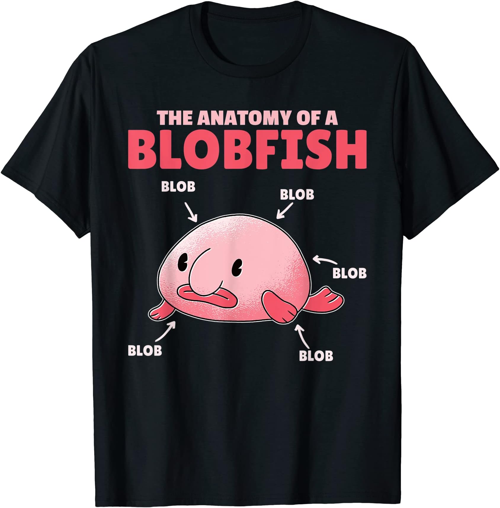 Funny Blobfish Statement Anatomy Of Blobfish T-Shirt