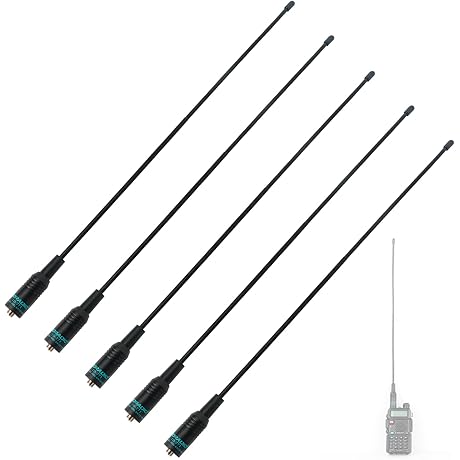 5 Pack Nagoya NA-771R Antenna | VHF/UHF Walkie Talkie Antenna | 144/430Mhz...