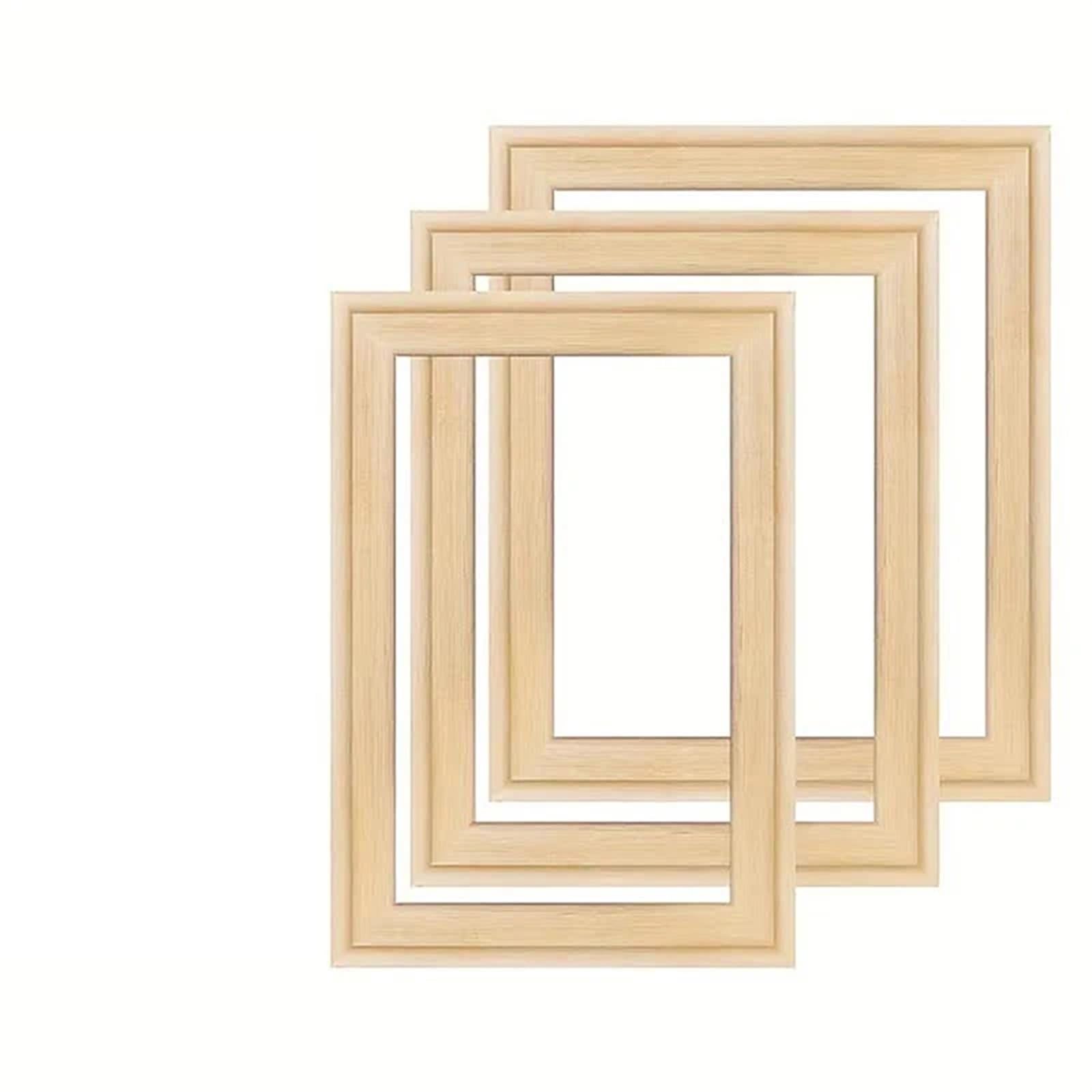 photo frame kits DIY Wooden Photo Frames For Picture Poster Canvas Diamond Oil Painting Home Art Wall Hanging Decoration for crafts party school projects(35x45cm)