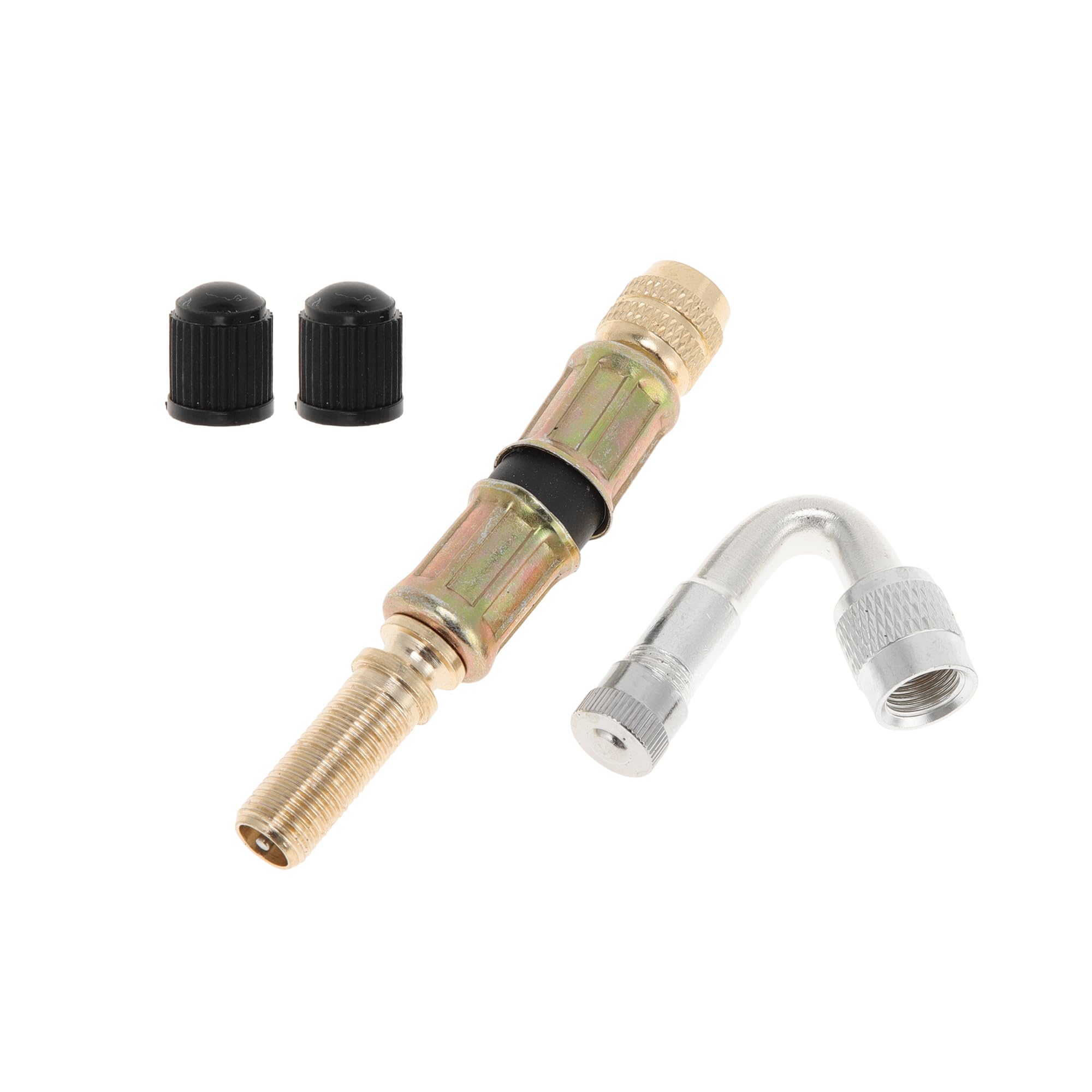 Motoforti 1set 45 Degree Copper Tire Valve Extension with Durable Plastic 75mm Tyre Valve Inflation Adapter for Car Motorcycle RV Truck Bike