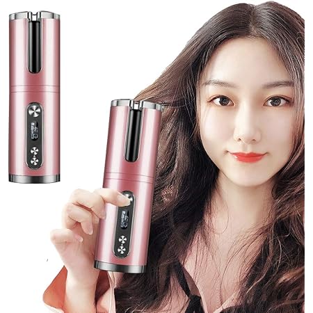 Amazon 自動カール オートカール アイロン ヘアアイロン 内巻き外巻き 多機能 Usb充電 持ち運び便利 無線 簡単 初心者 調整可能温度 火傷防止 15分電源自動off 人気 日本語説明書 Mocoluz ヘアアイロン