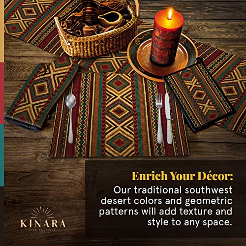 Kinara Western Rio Table Runner – Southwestern Native American Design – Beautiful And Unique Pattern – Fine Weaving 12.25X72 Inch. #TOP1