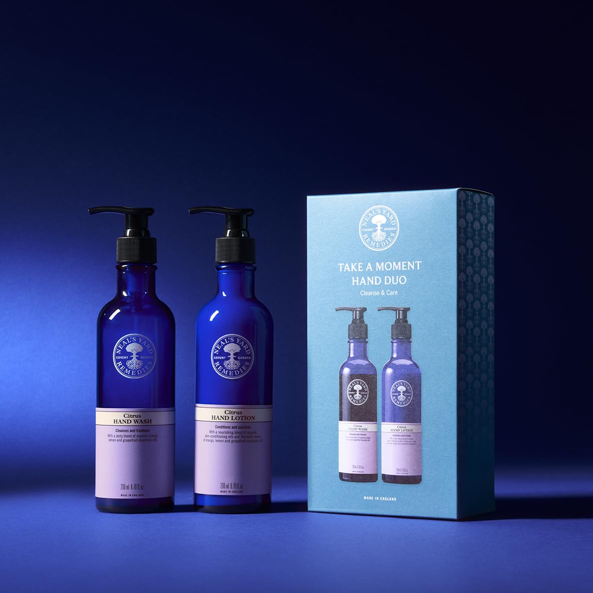 Neal's Yard Remedies Take A Moment Citrus Gift Set, Hand Wash & Hand Lotion With Essential Oils, Vegan & Cruelty-Free, Set of 2 - Image 4