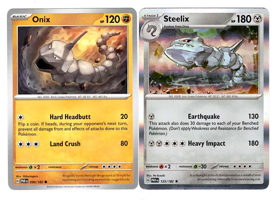 Steelix 125 182 - Paradox Rift - Pokemon Card Lot