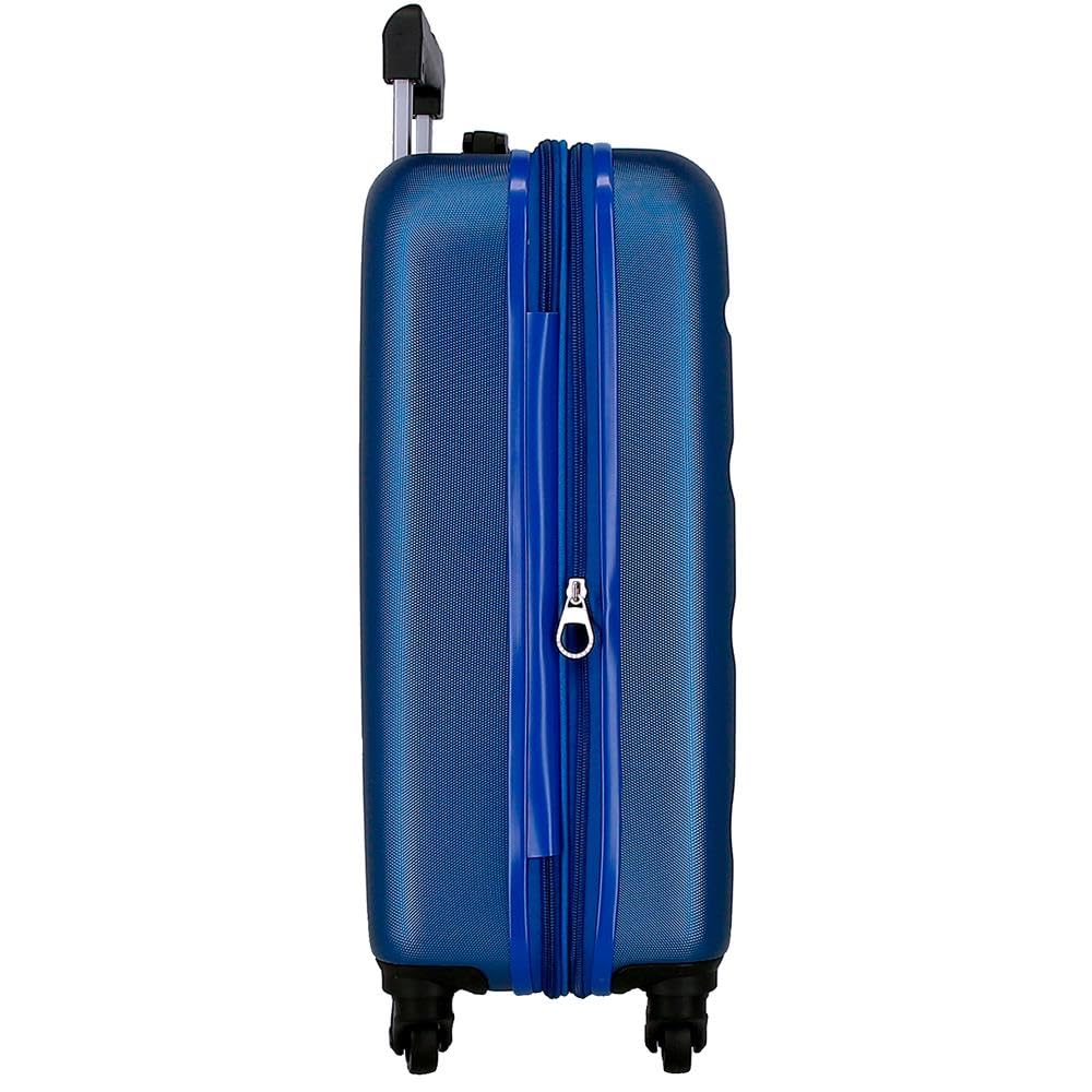 Roll Road Flex Maleta de Cabina Azul 35x55x20 cms Equipaje Mano Air Europa Rígida ABS Cierre de combinación Lateral 33L 2,78 kgs 4 Ruedas Dobles