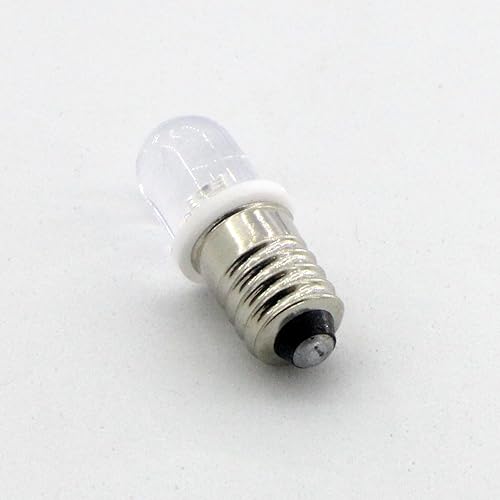 Miniatura 7 de 10pcs E10 Tornillo 12V Punto Verde Led Bombilla Lámparas de Luz+10pcs E10 Base (DC12V, Verde)