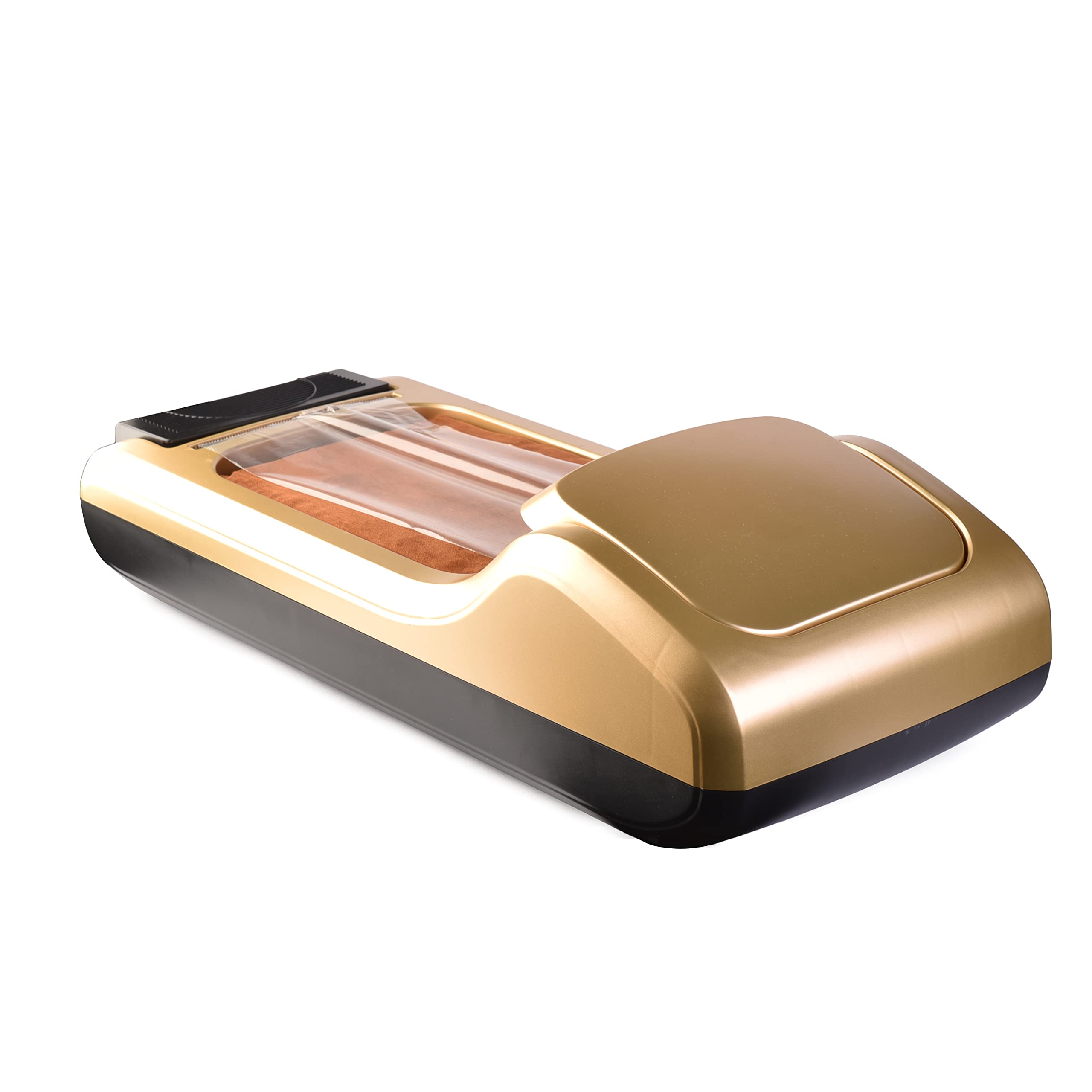A.M.C. Amc Dispenser copriscarpe professionale Elegance, distributore automatico pellicola monouso 600 strappi, Oro