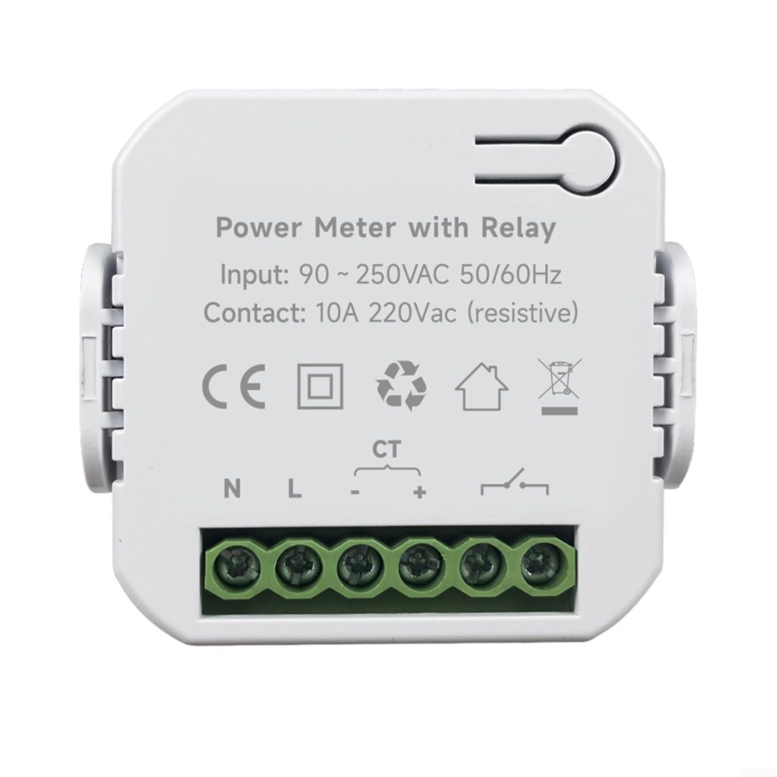 Tuya - Contador de energía WLAN (80 A, con pinzas, 110-240 V, para monitoreo de corriente)