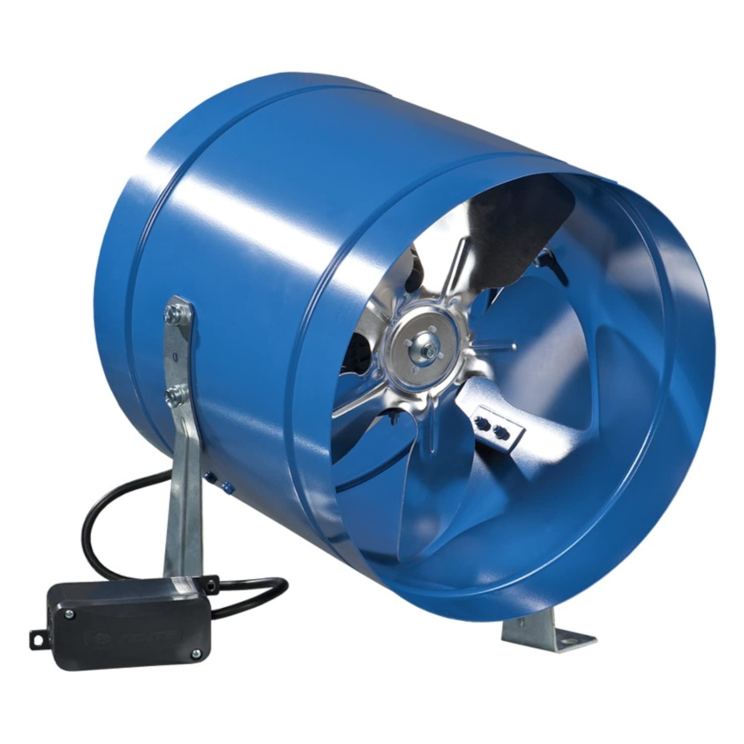 Ventilazione aspiratore industriale metallo assiale scarico Vkom 250 mm (19,8 cm) (1070 m3/h)