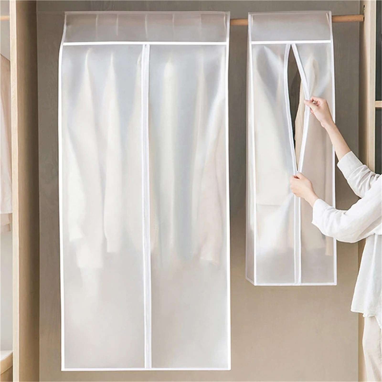 1pc Kleidung Staub Abdeckung Kleiderschrank Hängen Fenster Tuch Haushalt Hängende Tasche Zur Aufbewahrung von Kleidung(50x80x120cm)