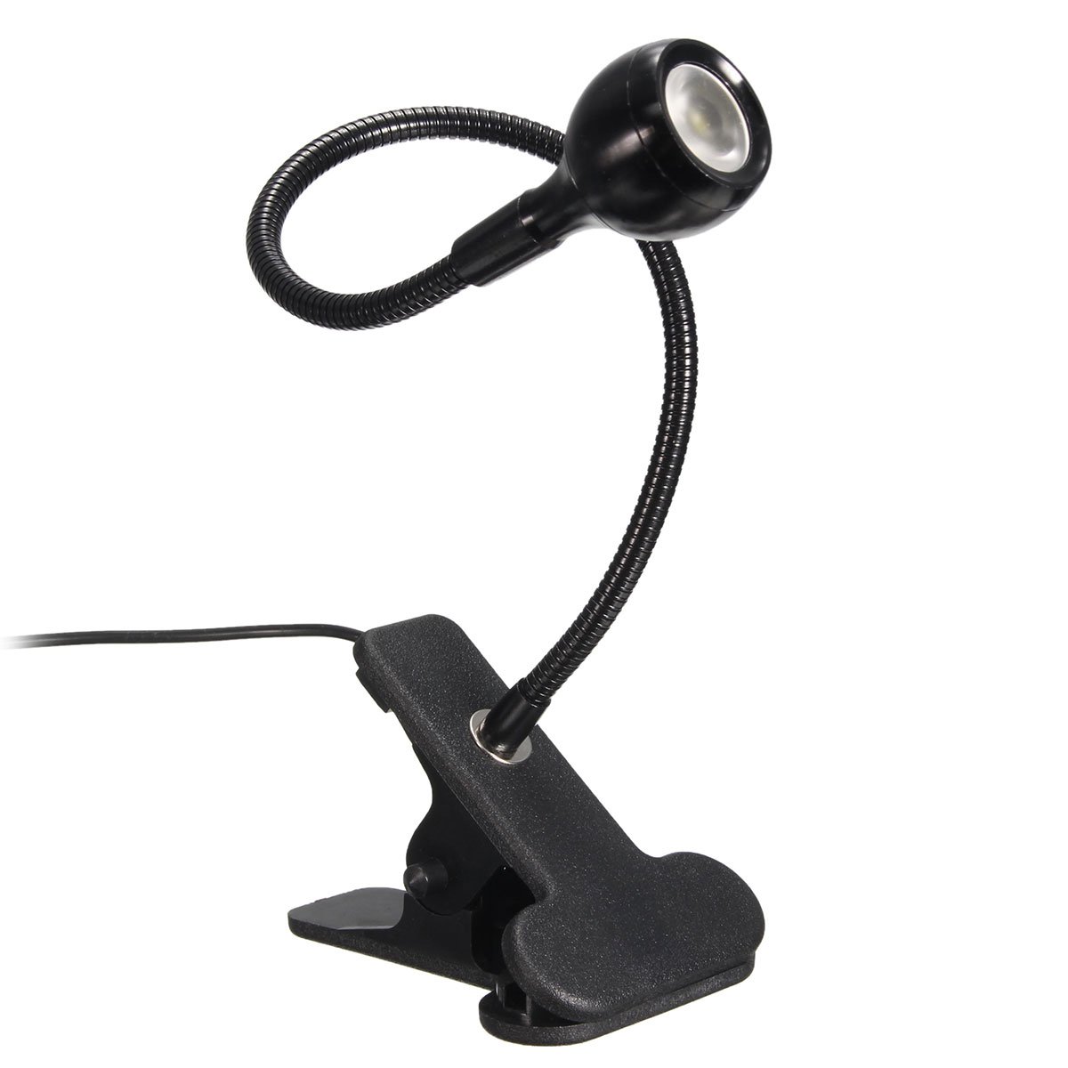 USB Flessibile Lettura LED Luce accanto a letto Scrivania Lampada da Tavolo Clip sulla Luce del Libro