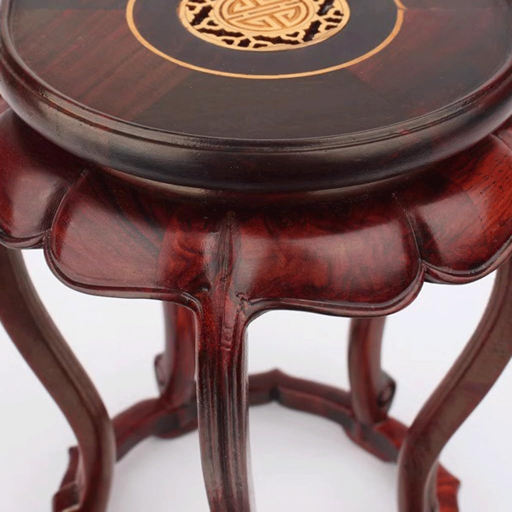 Vaso Bonsai in Legno, Vaso Buddha, teiera Bonsai, Base Rotonda in Legno massello, Base per espositore per Fiori