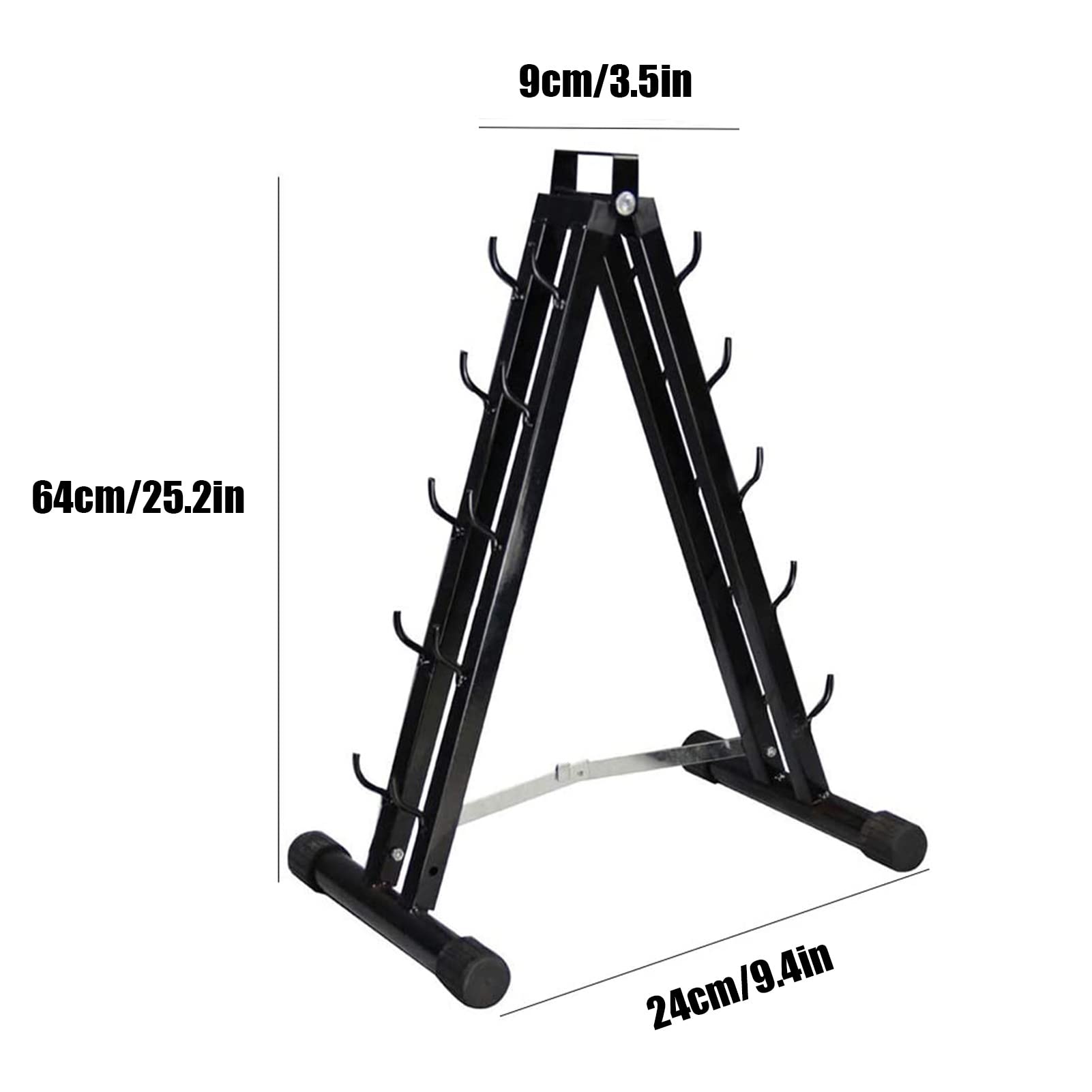 Soporte De Soporte De Almacenamiento For Mancuernas, Soporte De Acero For Almacenamiento De Mancuernas, Árbol De Mancuernas Con Marco En A, Juego De Pesas Con Mancuernas For Ejercicios De Gimnasio En