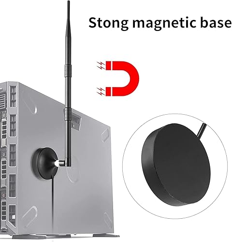 Miniatura 5 de 8dBi - Antena de puerta de enlace de largo alcance con base magnética de 915 MHZ para interior con cable de 9.8ft  10 pies para helio Hotspot RAK