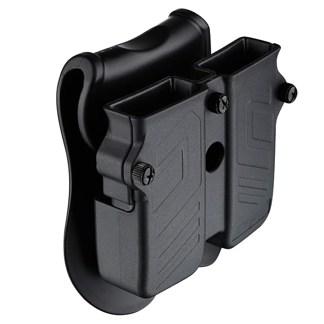 Double Magazine Holder 9mm 10mm 40 45 Single Double Stack Magazine Pouch Universal Magazine Holster for Glock Sig