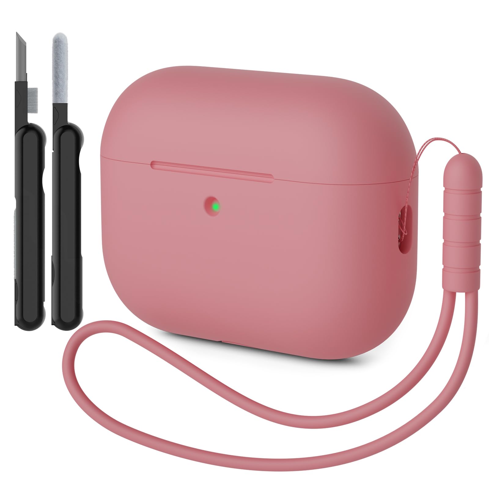 Funda para AirPods Pro 3 (2025) Case Cover, Anti-rasguños Fundas Protectora de Silicona Compatible con Airpods Pro 3.ª Generación con Kit de Limpieza e Lanyard de Silicona, Cloud Grey — view 37