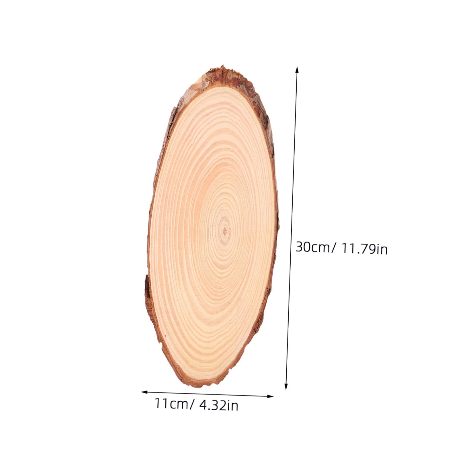 SHINEOFI 4stücke Natürliche Ovale Holzscheiben Zum Dekorieren Rustikale Holzkreise Als Dekor Unbehandelte Holzspäne Für Diy-projekte Leere Holzausschnittscheiben Zum Basteln Ovale