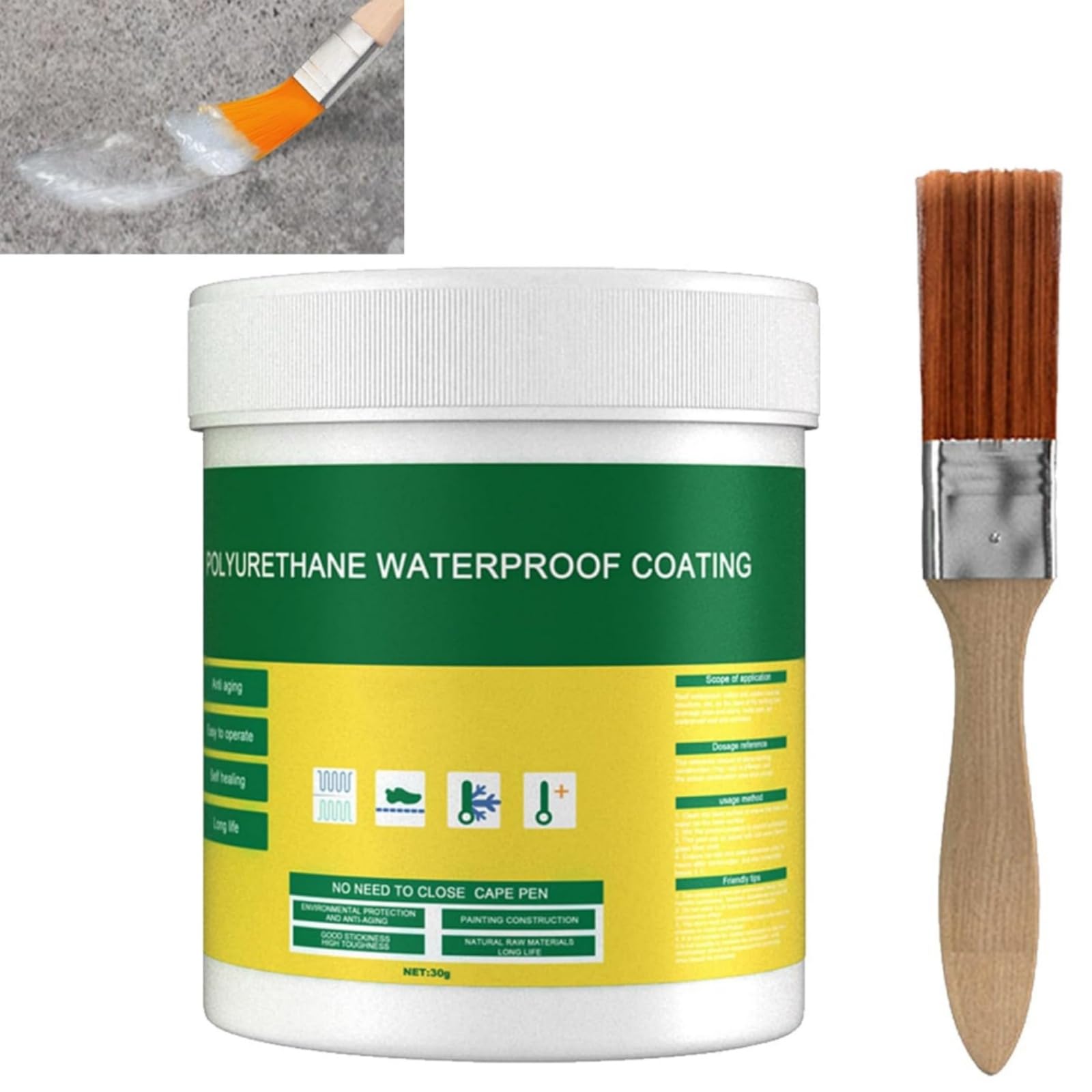 Waterproof Coating,Invisible Waterproof Agent,Water-proof Coating Sealant,Transparent Water-proof Sealant Paste,Invisible Wat-erproof Se-alant,Tile Wall Repair Agent,Wat-erproof Sealing Glue Set