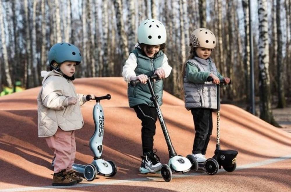SCOOT AND RIDE XS Kask Leopard Młodzieżowy Wzór Unisex