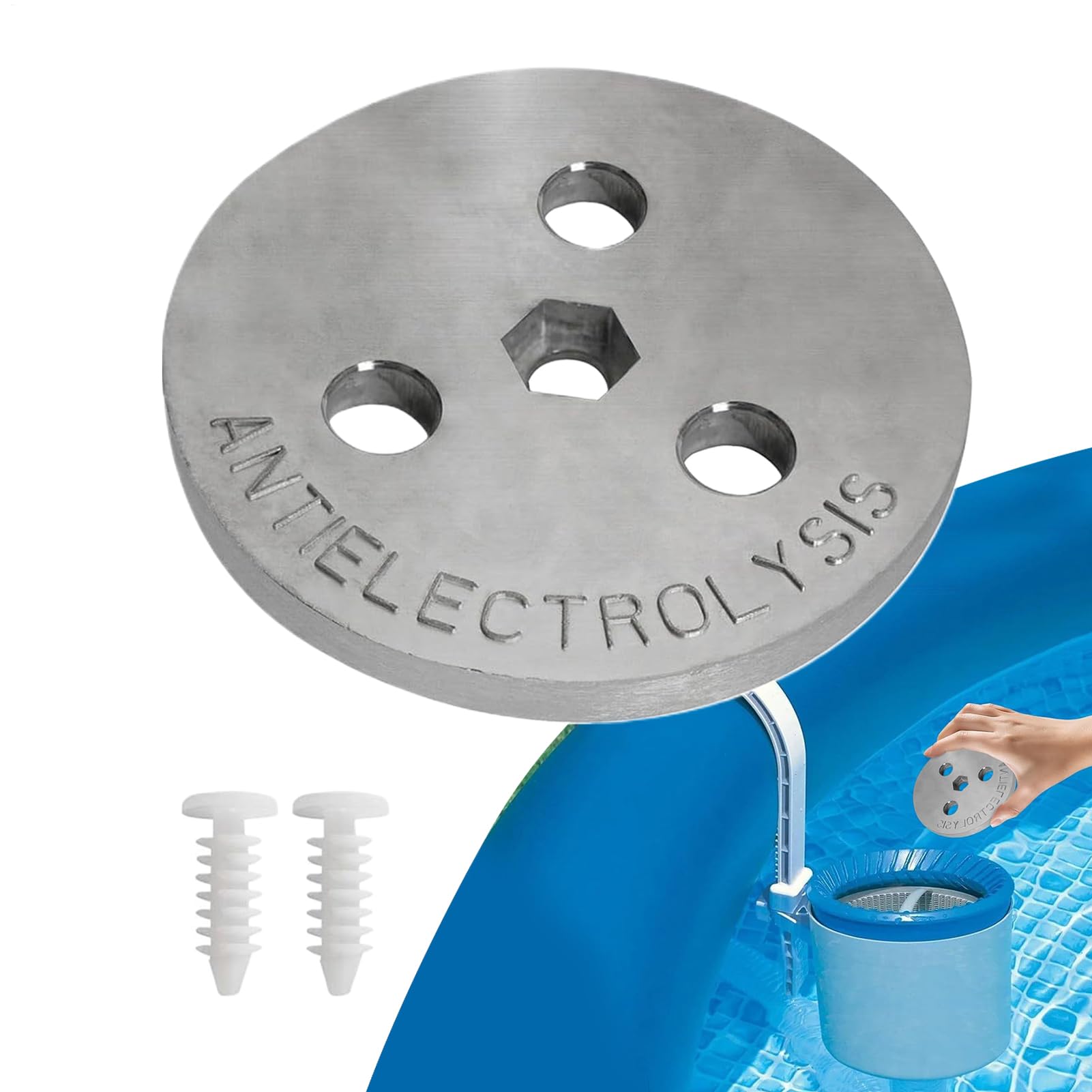 Panier de skimmer de piscine avec lest intégré anti-soulèvement pour filtre