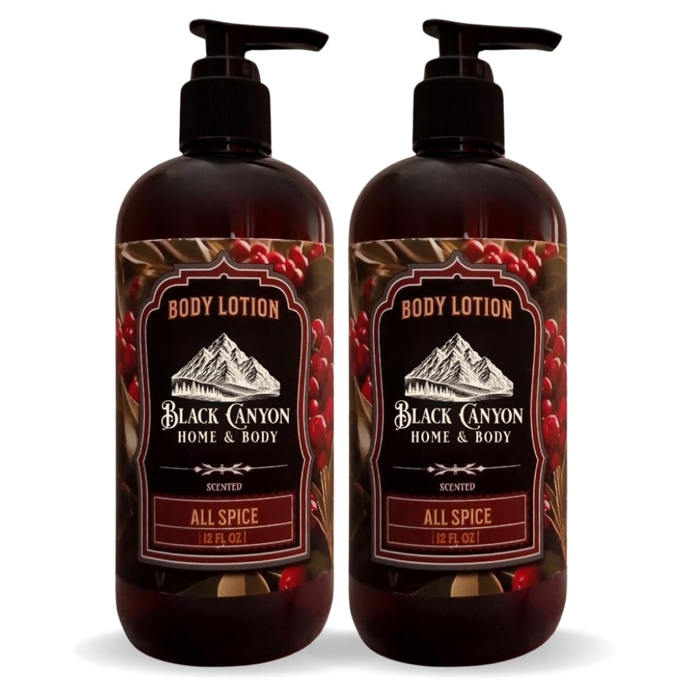 All Spice Scented Body Lotion with Jojoba Oil & Lanolin, 12 Oz (2 Pack)