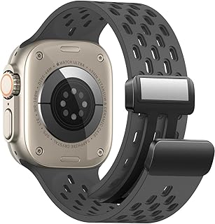 Fekra Magnetic Strap For Apple Watch Ultra 2 49mm 45mm 44mm Silicone Correa Bracelet iWatch Series 9 8 se 7 6 5 4