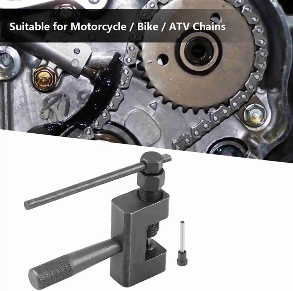 Motorbike Chain Cutter Motorbike Chain Repair Motorcycle Bike ATV Chain Removal Breaker Drive Splitter Cutter Link Repair Tool Accessories