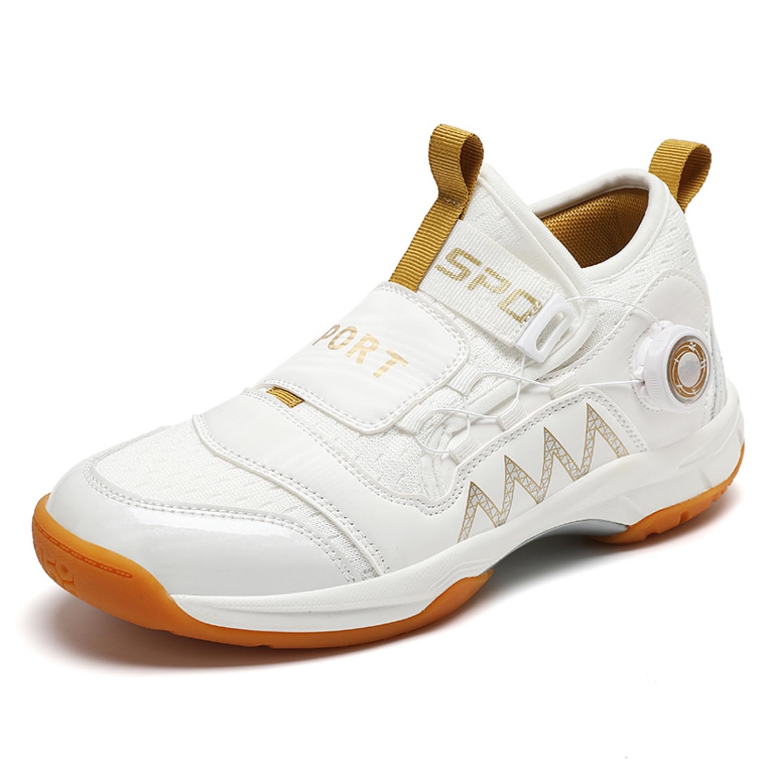 JiuQing Damskie buty do badmintona wsuwane buty sportowe na kort | Lekkie przewiewne, Antypoślizgowa gumowa podeszwa, dziewczynek, Obuwie sportów rakietowych, Do gry w pickleball squasha