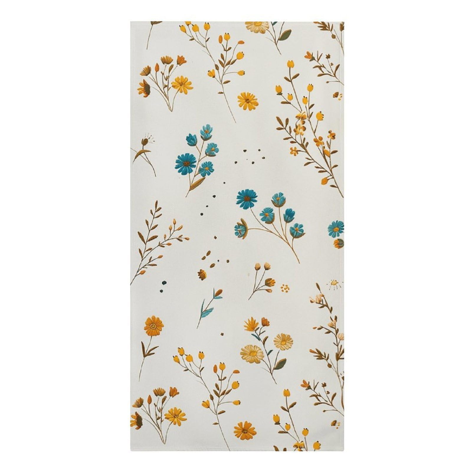asbwuo Cyan and Orange Beach Towels Extra Large Quick Dry Absorbent