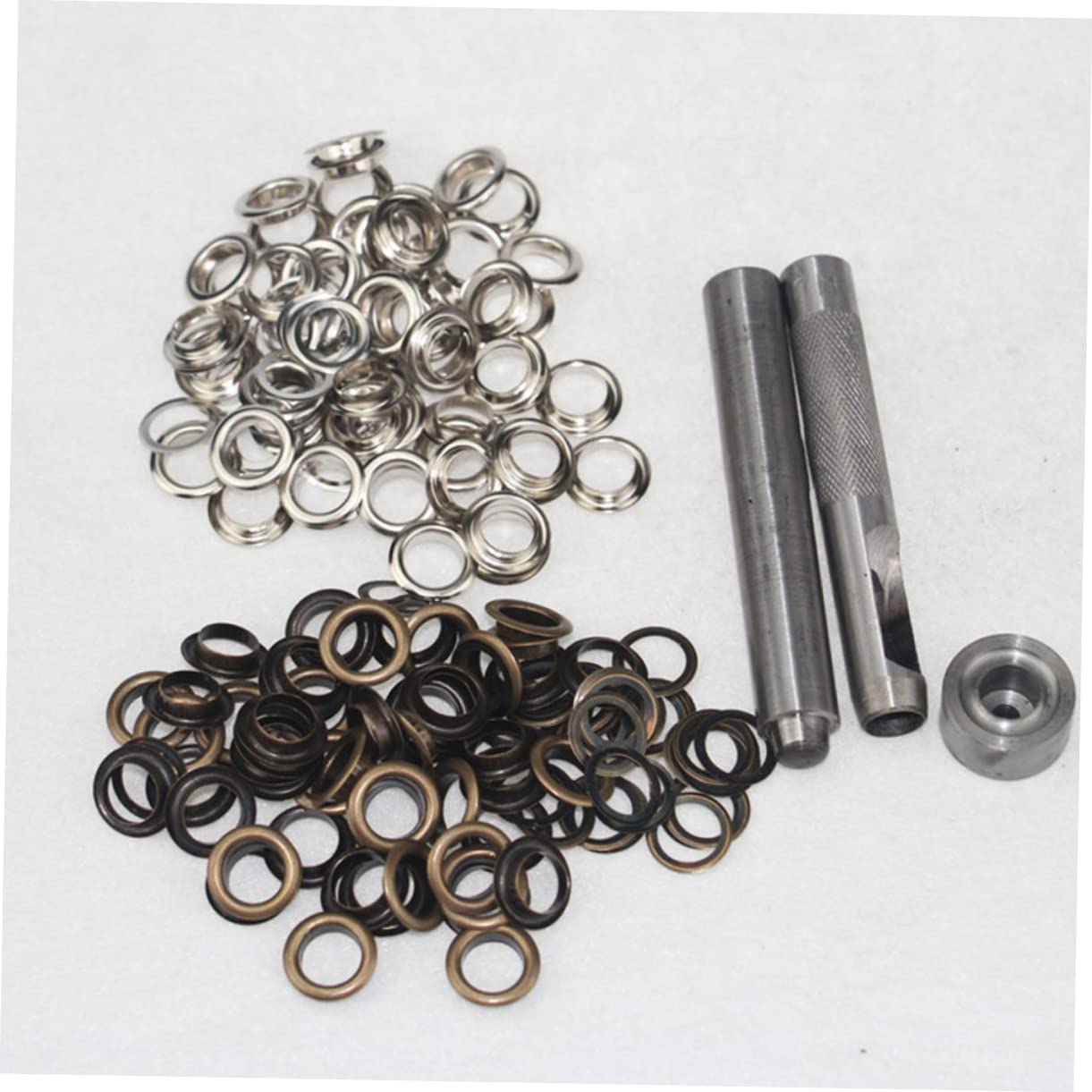 COHEALI Kit Di Occhielli Da 2 Set Da 8 Mm Con Bottoni Ad Occhiello Set Di Bottoni Ad Occhiello in Metallo Per Artigianato Scarpe Abbigliamento 100 Pezzi*2