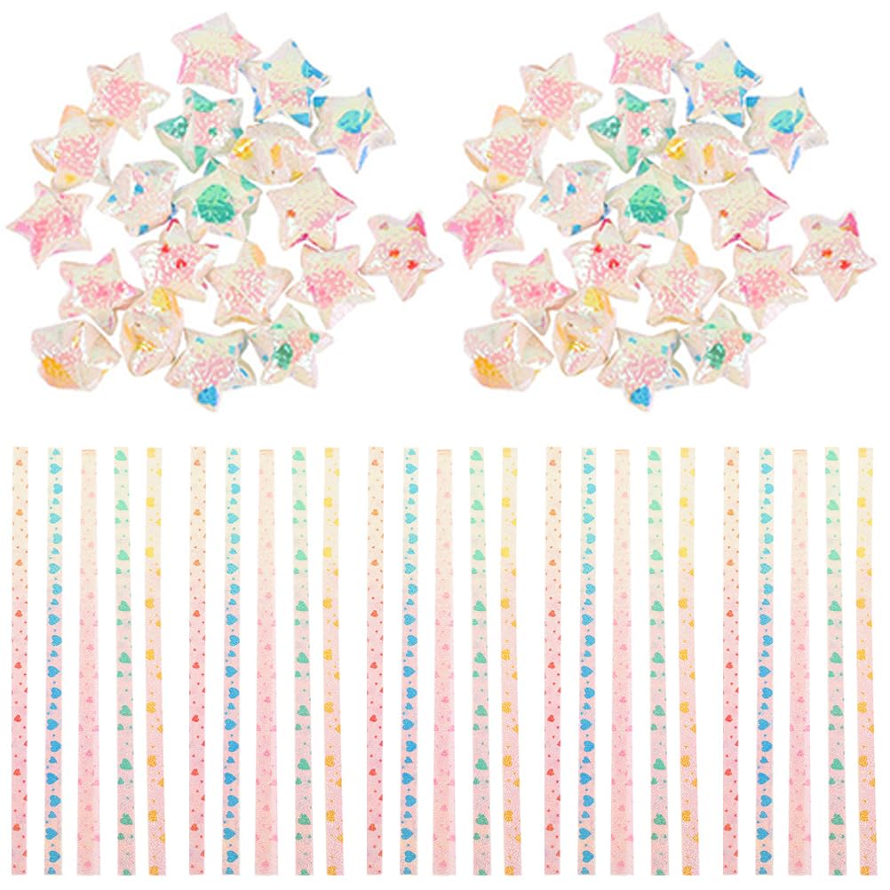 Amazon.com : Paper Star Strips Origami Folding: 480 Sheets 5 Color Paper Stars, Lucky Star Paper ...