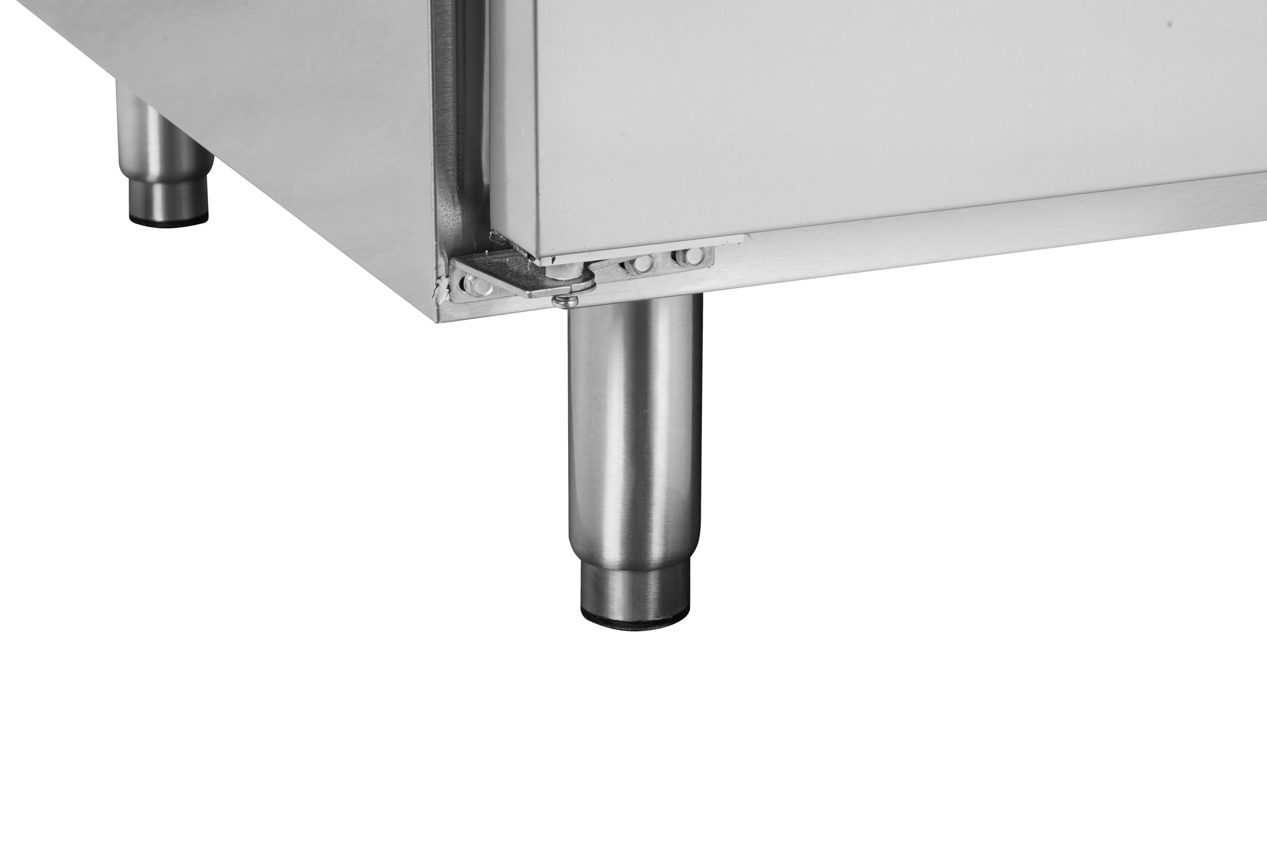 METRO Professional Mesa refrigerada para pizzas GPT2100, acero inoxidable, 200 W, 241 L, 2 puertas, compatible con GHS2150, plata