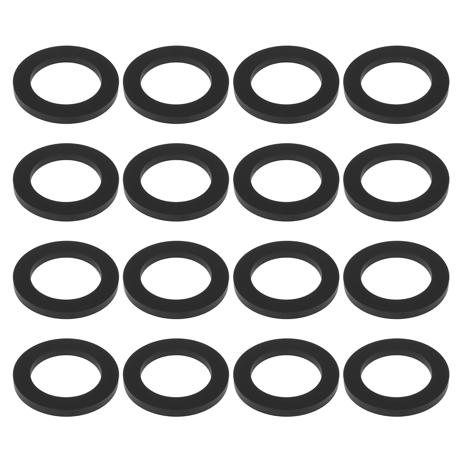 As Axis Spindleon Black 16Pcs M20 Rubber Flat Washers 20Mm Id 30Mm Od 2.5Mm Thick Sealing Spacer Gasket Rings