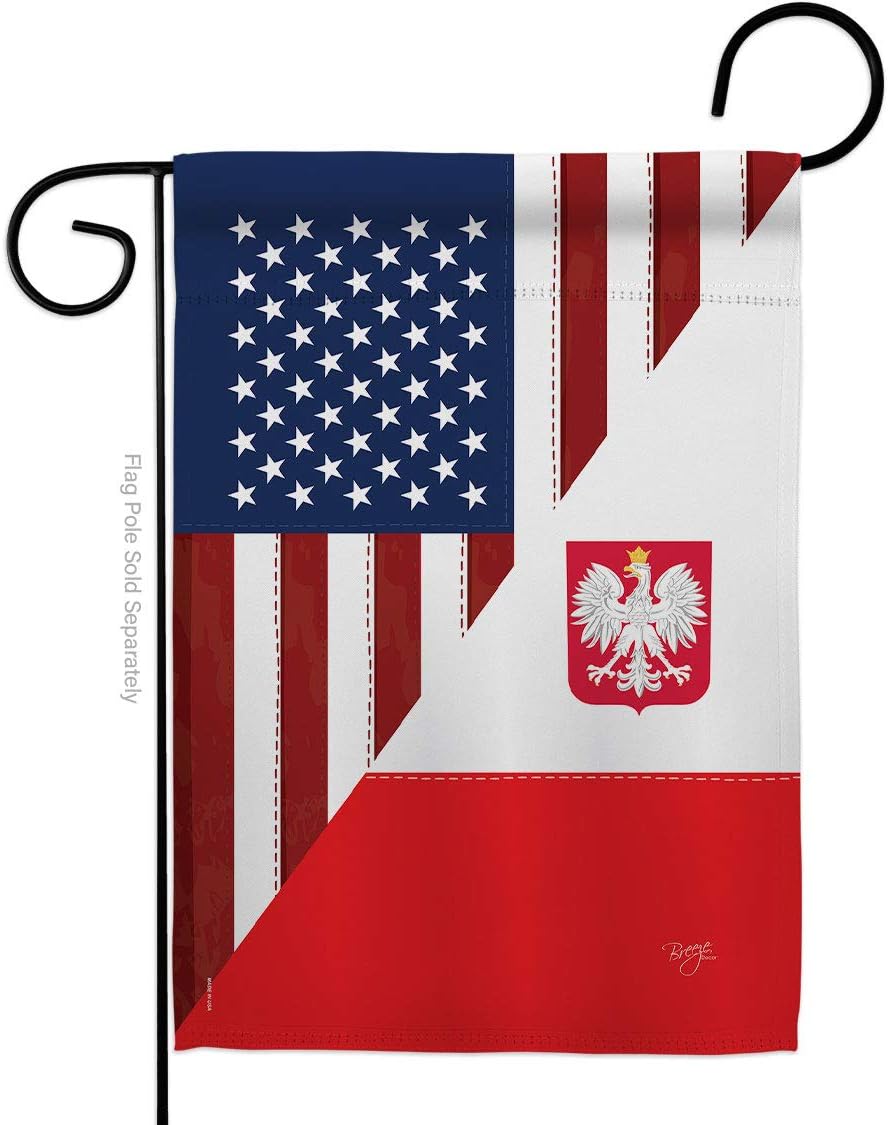 US Polish Friendship Flag Home Decor Art Small Banner Indoor Yard Room Outdoor House Wall Hanging Tapestry Indoor Poland Decorations Gifts Made In USA