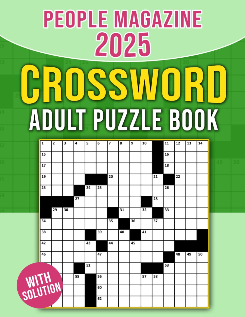 People magazine crossword adult puzzle book 2025 with solutions: solve at  your own pace with full solutions included