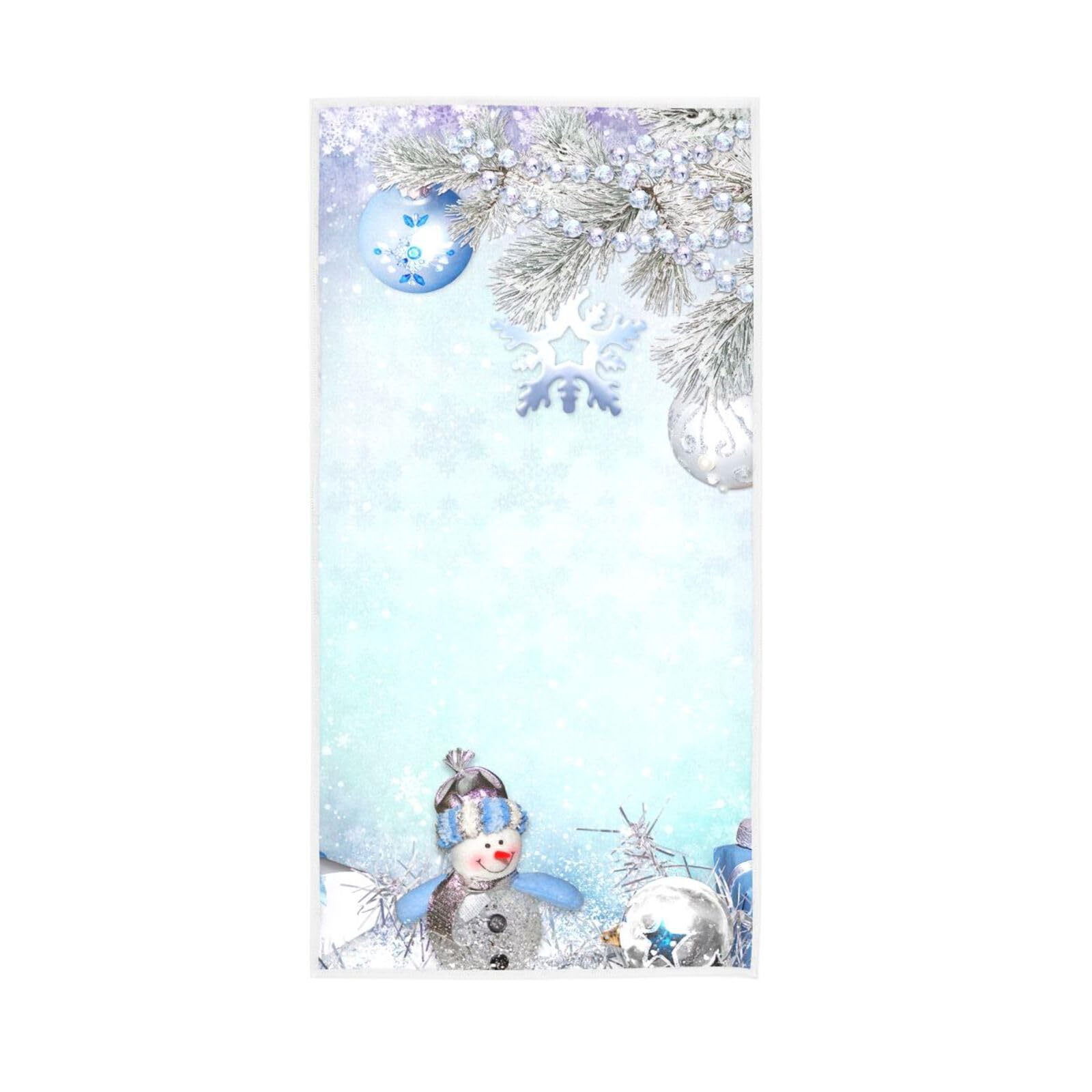 LSRCPD Christmas Congratulatory Pine Hand Towel, 15 x 30 Inches Absorbent Hand Towel, Spa Towels for Facials Gym Towels
